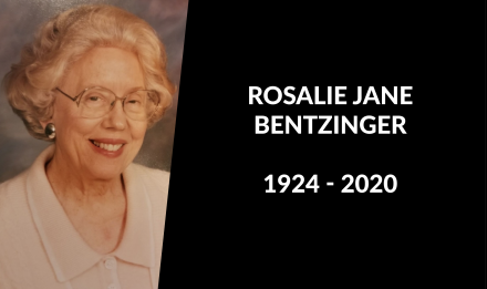 Rosalie Jane Bentzinger 1924-2020