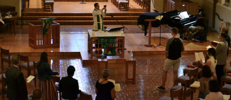 President Viera Presiding Over Communion