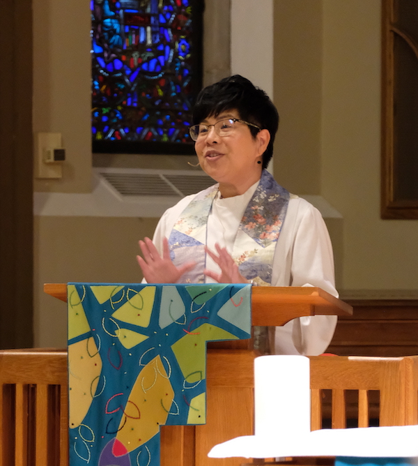 Mai-Anh Le Tran Preaching in Chapel